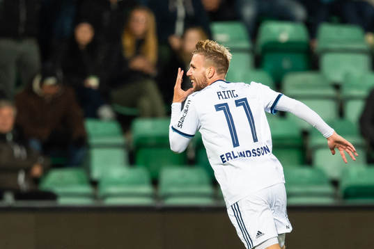 Djurgårdens Jonathan Ring jublar