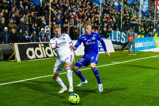 Djurgårdens Jonathan Ring och Sundsvalls Eric Björkander