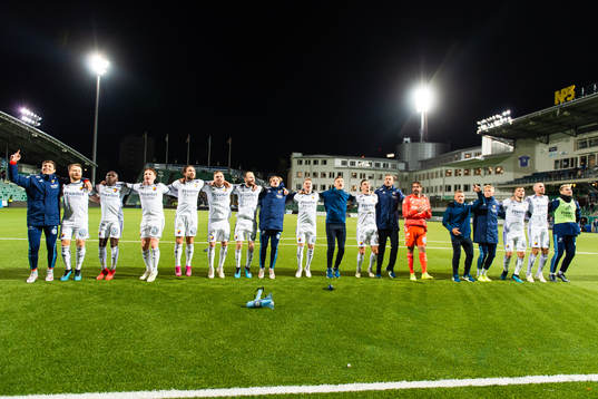 Djurgårdens spelare jublar