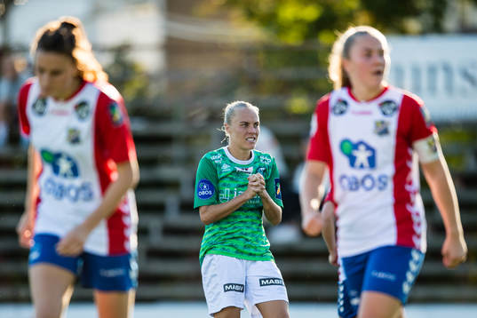 Gry Tofte Ims of Klepp looks dejected