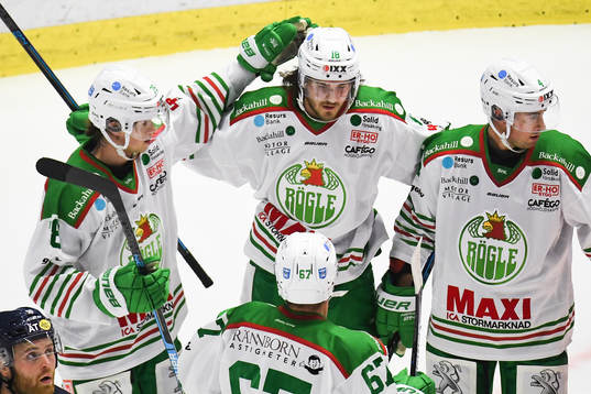 Rögles Dominik Bokk, Dennis Everberg och Kodie Curran