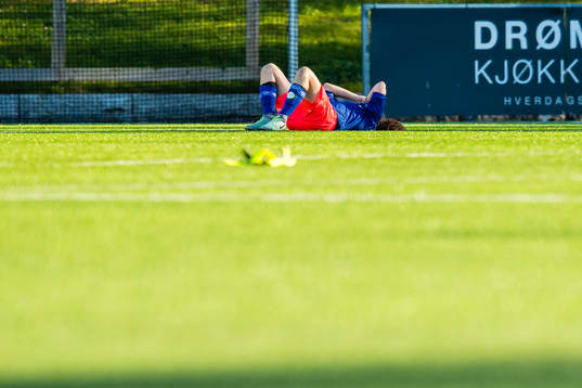 Goalkeeper Lindsey Burke Harris of Klepp looks dejected
