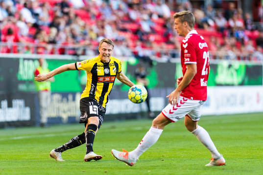 Häckens Viktor Lundberg och Kalmars Viktor Elm
