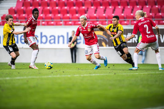Häckens Erik Friberg, Paulinho och Kalmars York Rafael,