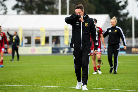 Östersunds tränare Ian Burchnall deppar