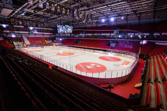 Interiör av Monitor ERP Arena
