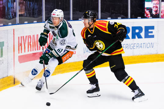 Färjestads Johan Ryno och Brynäs Nicklas Danielsson