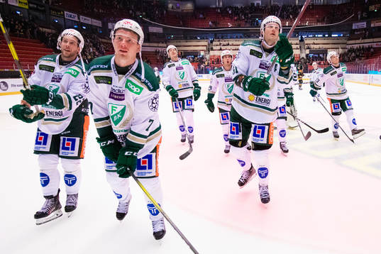 Färjestads Per Åslund , Johan Ivarsson och Johan Ryno