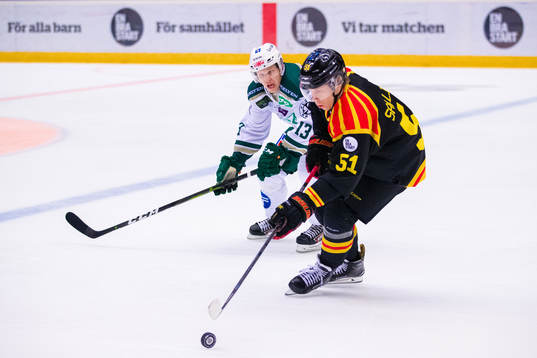 Färjestads Daniel Viksten och Brynäs Tomi Sallinen