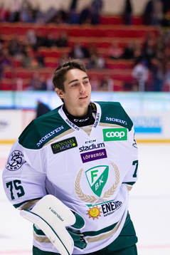 Färjestads målvakt Arvid Holm
