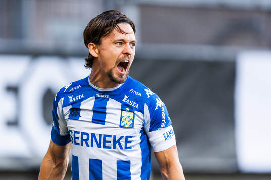 IFK Göteborgs Lasse Vibe jublar