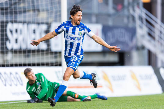 IFK Göteborgs Lasse Vibe jublar