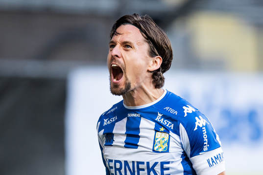IFK Göteborgs Lasse Vibe jublar