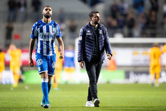 IFK Göteborgs Kristopher Da Graca och tränare Poya Asbaghi