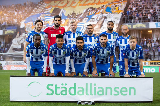 IFK Göteborgs startelva innan fotbollsmatchen i