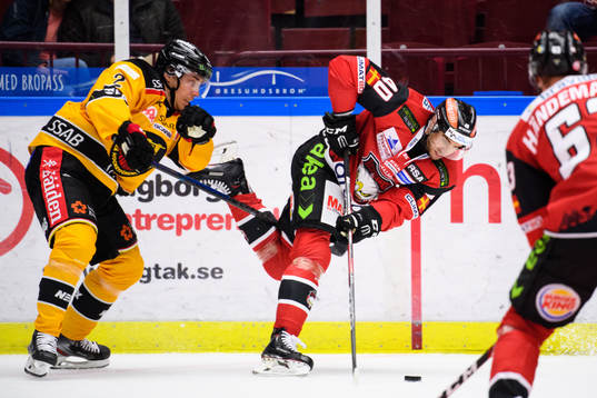 Luleås Fredrik Styrman och Malmö Redhawks Jesper Jensen