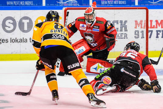 Malmö Redhawks målvakt Oscar Alsenfelt