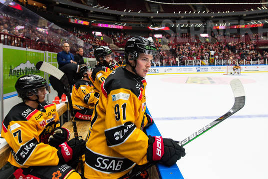 Luleås Austin Farley deppar i båset