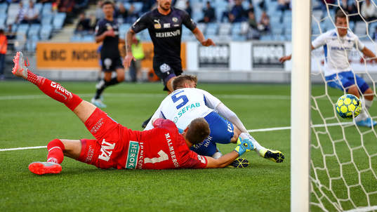 IFK Norrköpings Christoffer Nyman gör mål 3-0 förbi