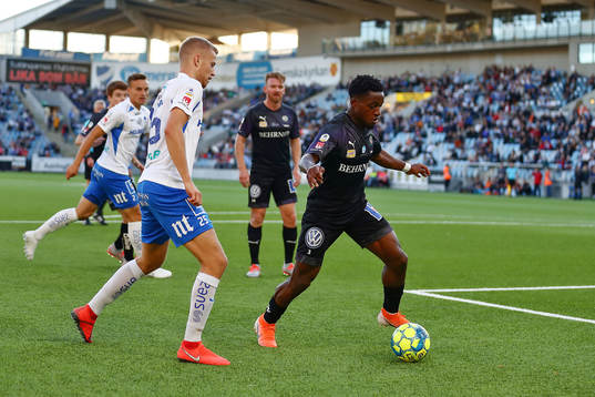 IFK Norrköpings Filip Dagerstål och Örebros Kevin Wright