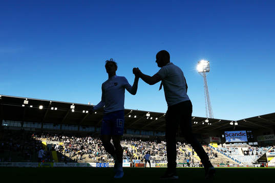Pontus Franzén och IFK Norrköpings Pontus Almqvist på