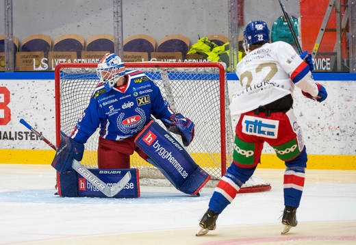 Oskarshamns målvakt Tex Williamsson och John Dahlström