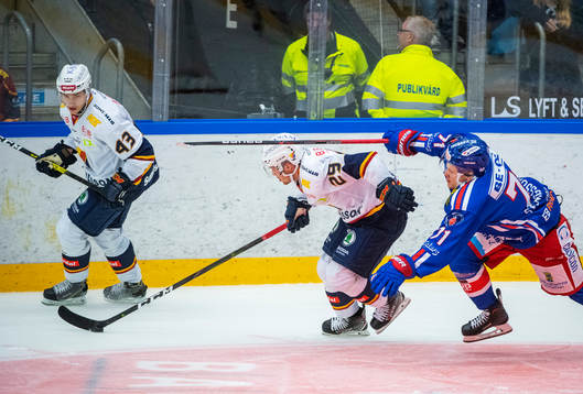 Oskarshamns Filip Sveningsson och Djurgårdens Sebastian