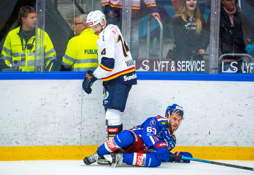 Oskarshamns Robin Söderqvist och Djurgårdens Tom Wandell