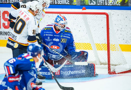 Oskarshamns målvakt Tex Williamsson och Djurgårdens