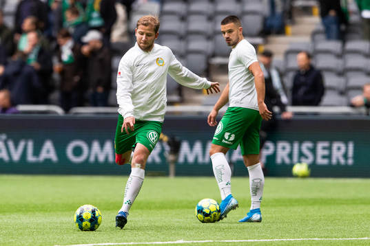 Hammarbys Darijan Bojanic och Vladimir Rodic