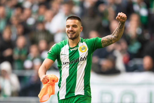 Hammarbys Vladimir Rodic jublar