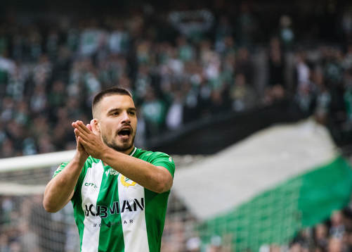 Hammarbys Vladimir Rodic jublar