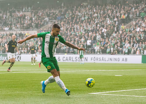 Hammarbys Vladimir Rodic gör 2-0 för Hammarby