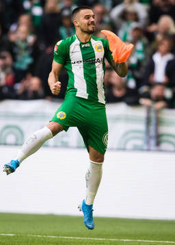 Hammarbys Vladimir Rodic jublar