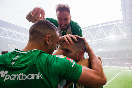 Hammarbys Muamer Tankovic, Nikola Djurdjic och Vladimir