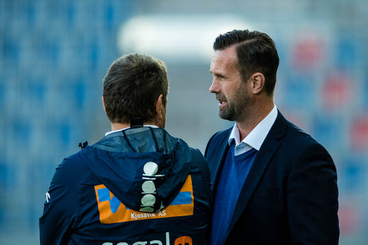 Bjarne Berntsen, head coach of Viking, and Ronny Deila,