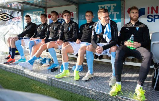 Malmö FFs målvakt Dusan Melicharek, Sören Rieks, Arnór