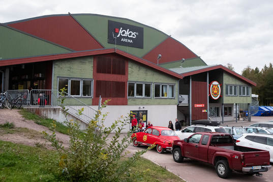 Jalas Arena innan ishockeymatchen i Hockeyallsvenskan