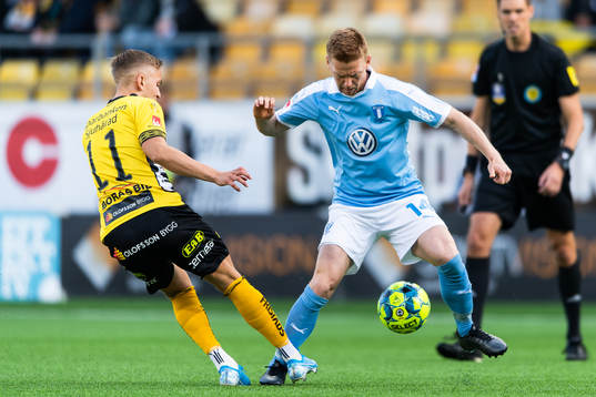 Malmö FFs Anders Christiansen och Elfsborgs Jesper Karlsson