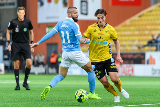 Elfsborgs Simon Olsson och Malmö FFs Guillermo Molins