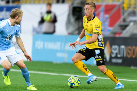 Elfsborgs Jesper Karlsson och Malmö FFs Oscar Lewicki