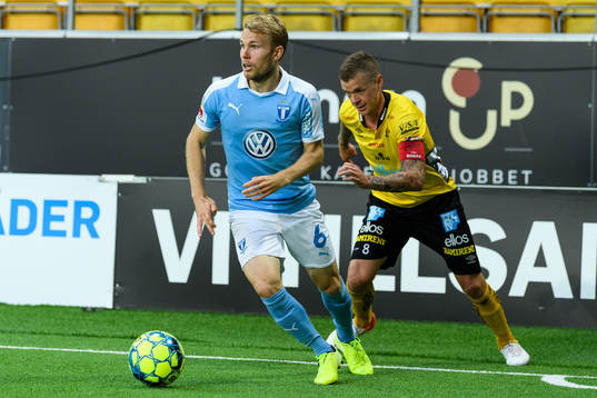 Malmö FFs Oscar Lewicki och Elfsborgs Samuel Holmén