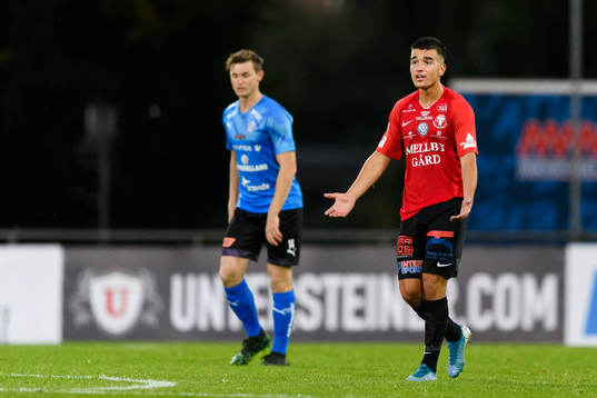 Trelleborgs Haris Brkic reagerar
