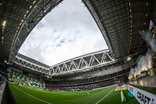 Vy över Tele2 Arena
