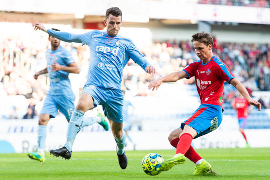 AFC Eskilstunas Jesper Björkman och Helsingborgs Max