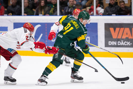 Björklövens Justin Crandall och Modos Jonathan Johansson