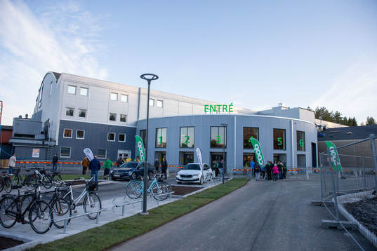 Exteriör vy på A3 arena