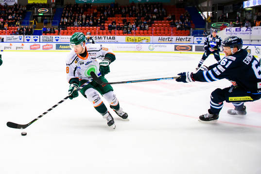 Kristianstads Tony Pappila och Karlskogas Mikael Eriksson