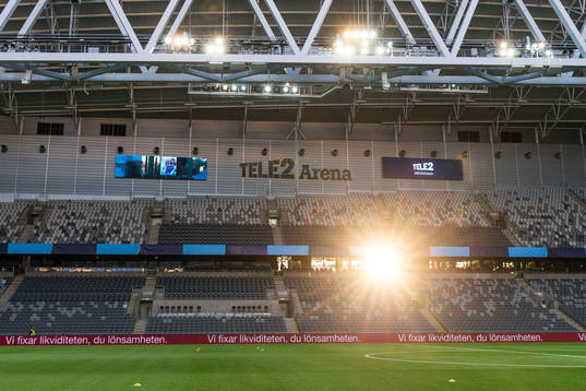 Interiör av Tele2 Arena