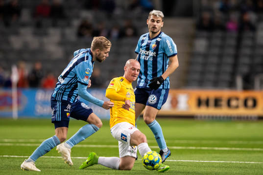 Djurgårdens Jonathan Ring och Astrit Ajdarevic mot